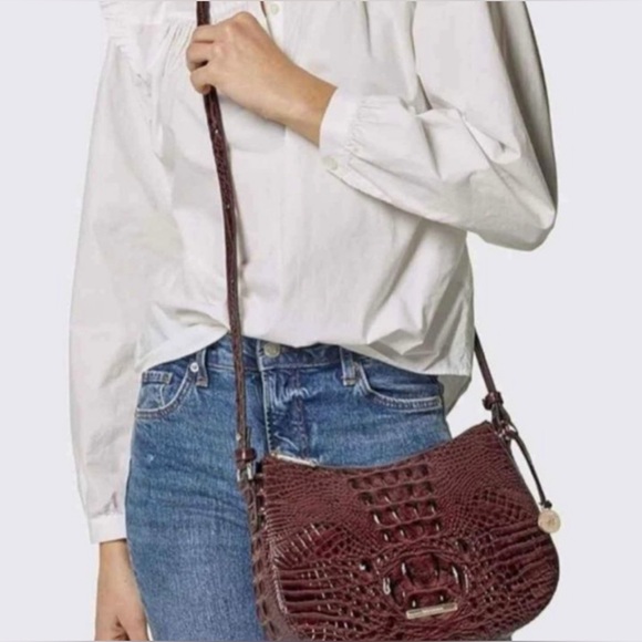 NWT Brahmin Shayna MAGENTA WONDERLAND Melbourne Crossbody - Picture 14 of 15